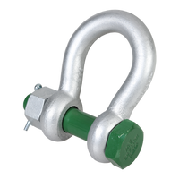 Alloy Bow Shackle Green Pin Safety Pin