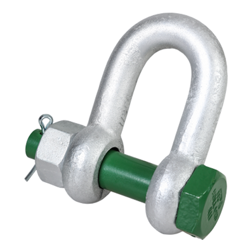 Alloy Dee Shackle Green Pin Safety Pin